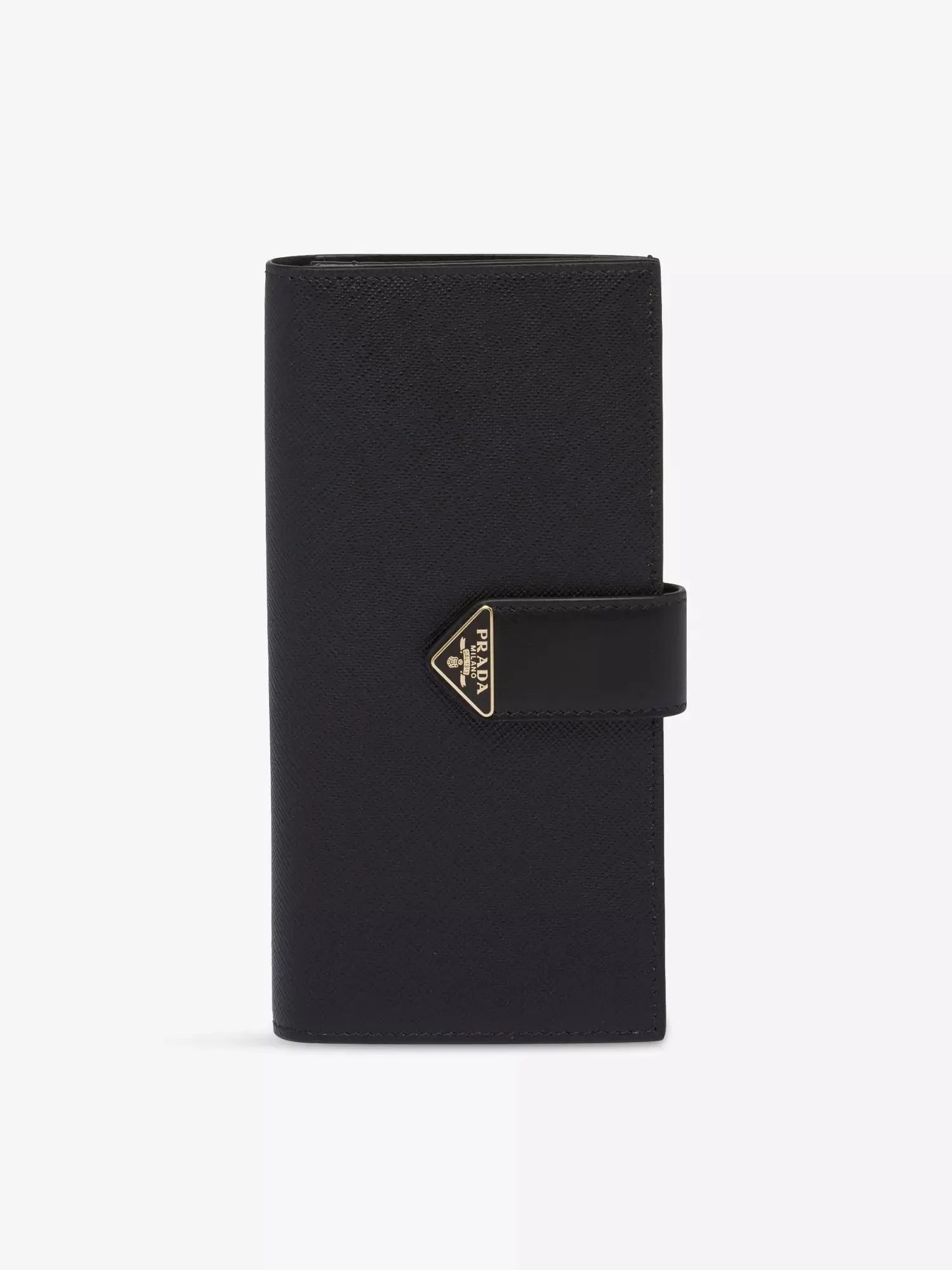 Prada Women's Large Saffiano and Smooth Leather Wallet Prada