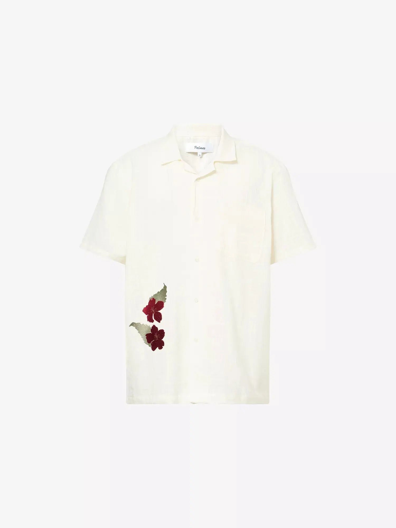Palmes Men's Ramus Camp-Collar Cotton Shirt Palmes
