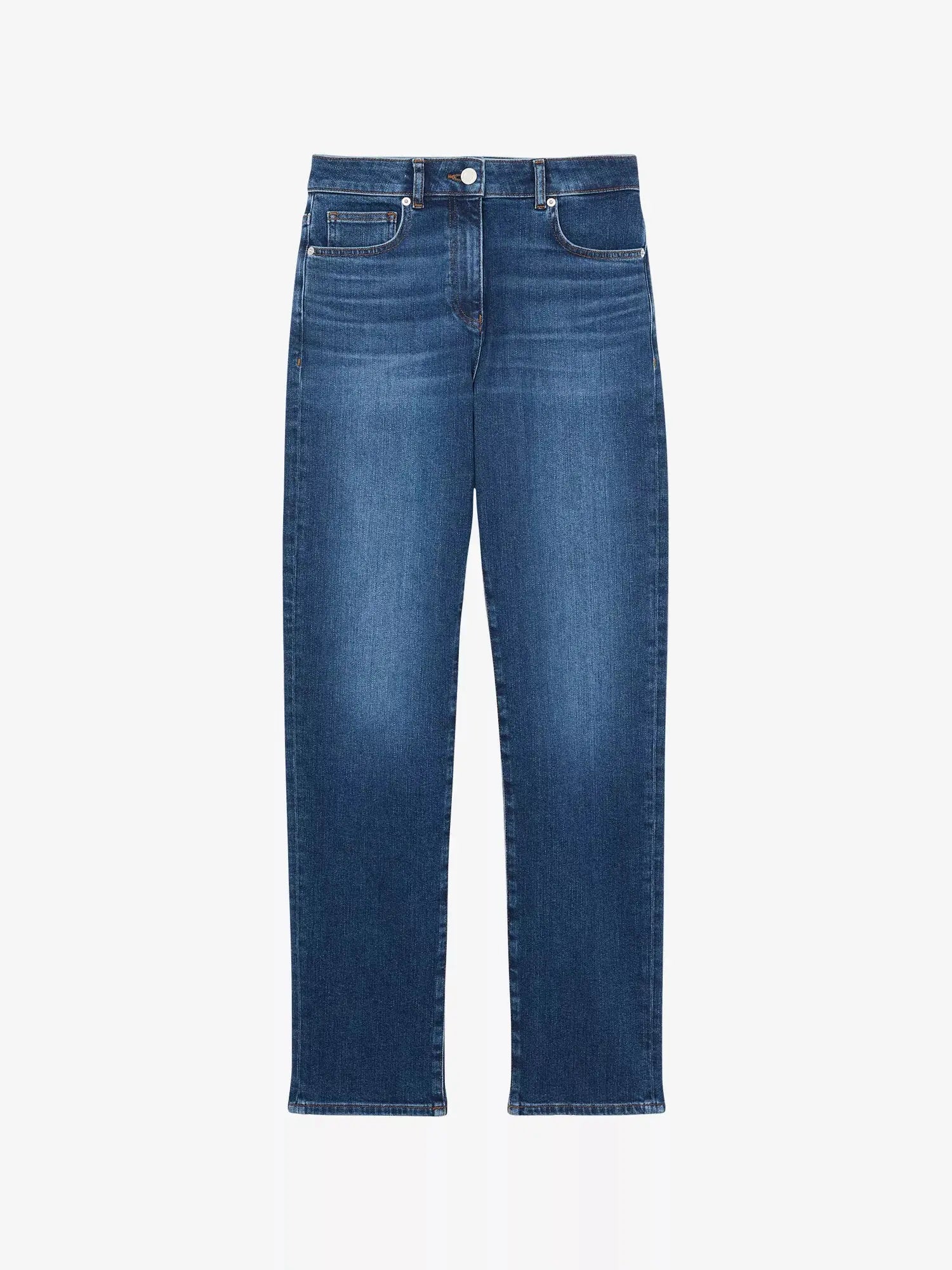 Reiss Women's Isabel Slim-Leg Mid-Rise Stretch-Denim Jeans Reiss