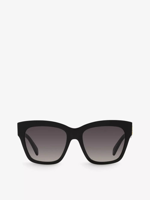 Celine Women's CL000403 Triomphe irregular-frame acetate sunglasses Celine