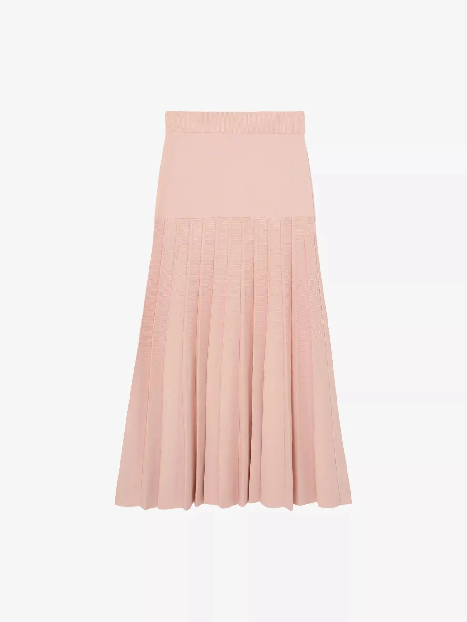 Reiss Women's Alice Pleated Stretch-Knit Midi Skirt Reiss
