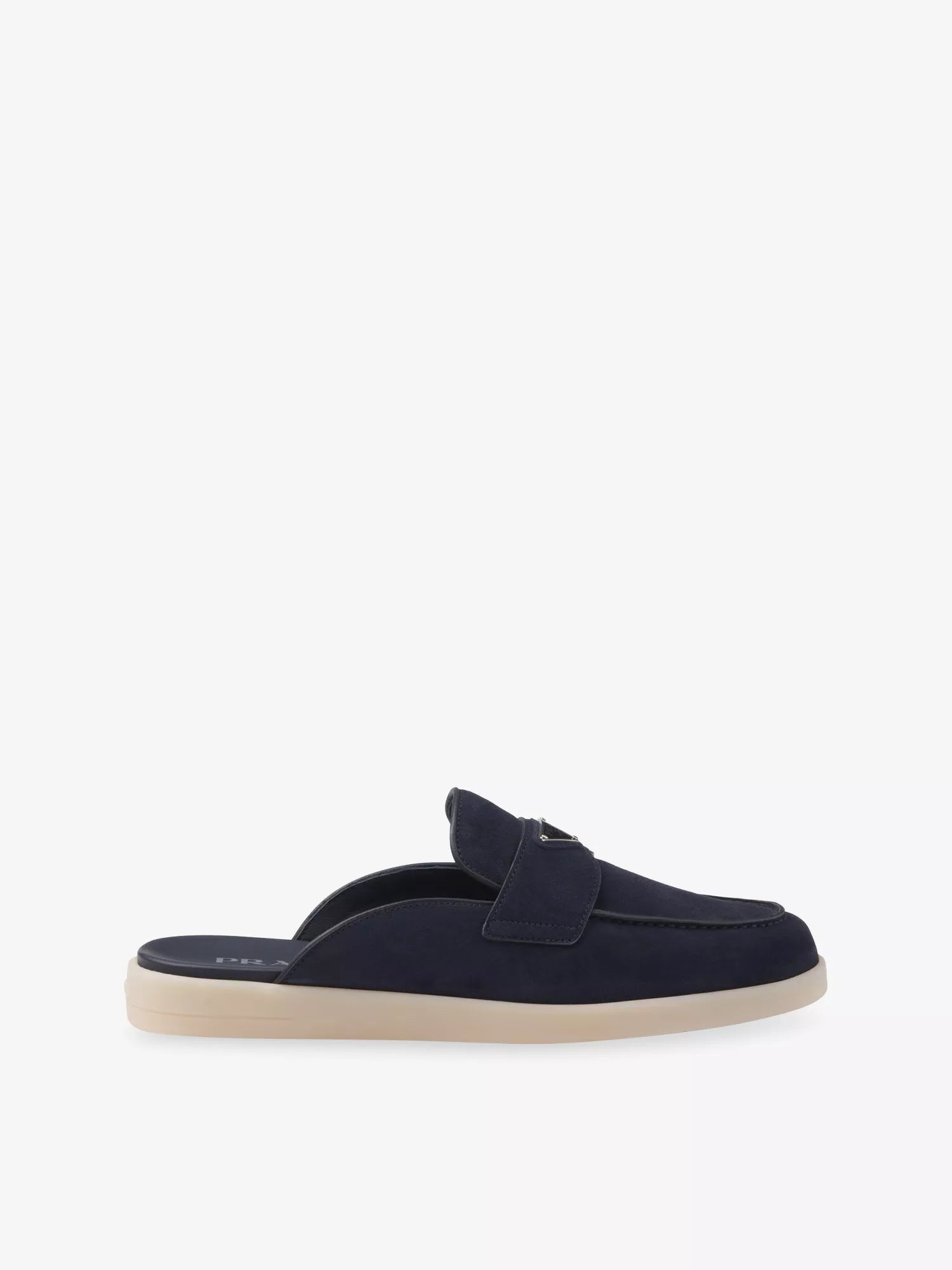 Prada Men's Triangle-Logo Suede Mules Prada