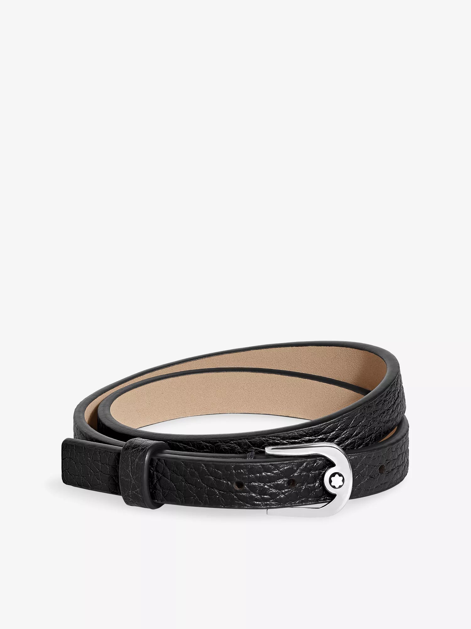 Montblanc Men's Horseshoe-Buckle Leather Bracelet Montblanc