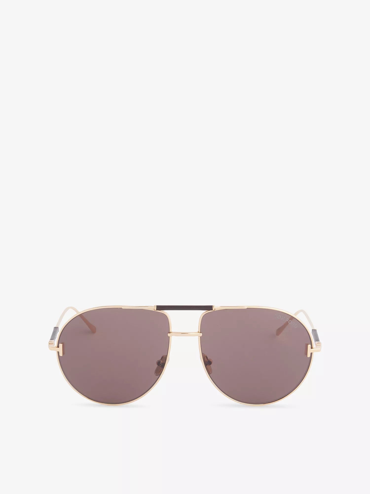 Tom Ford Men's Lou-02 Pilot-Frame Metal Sunglasses Tom Ford