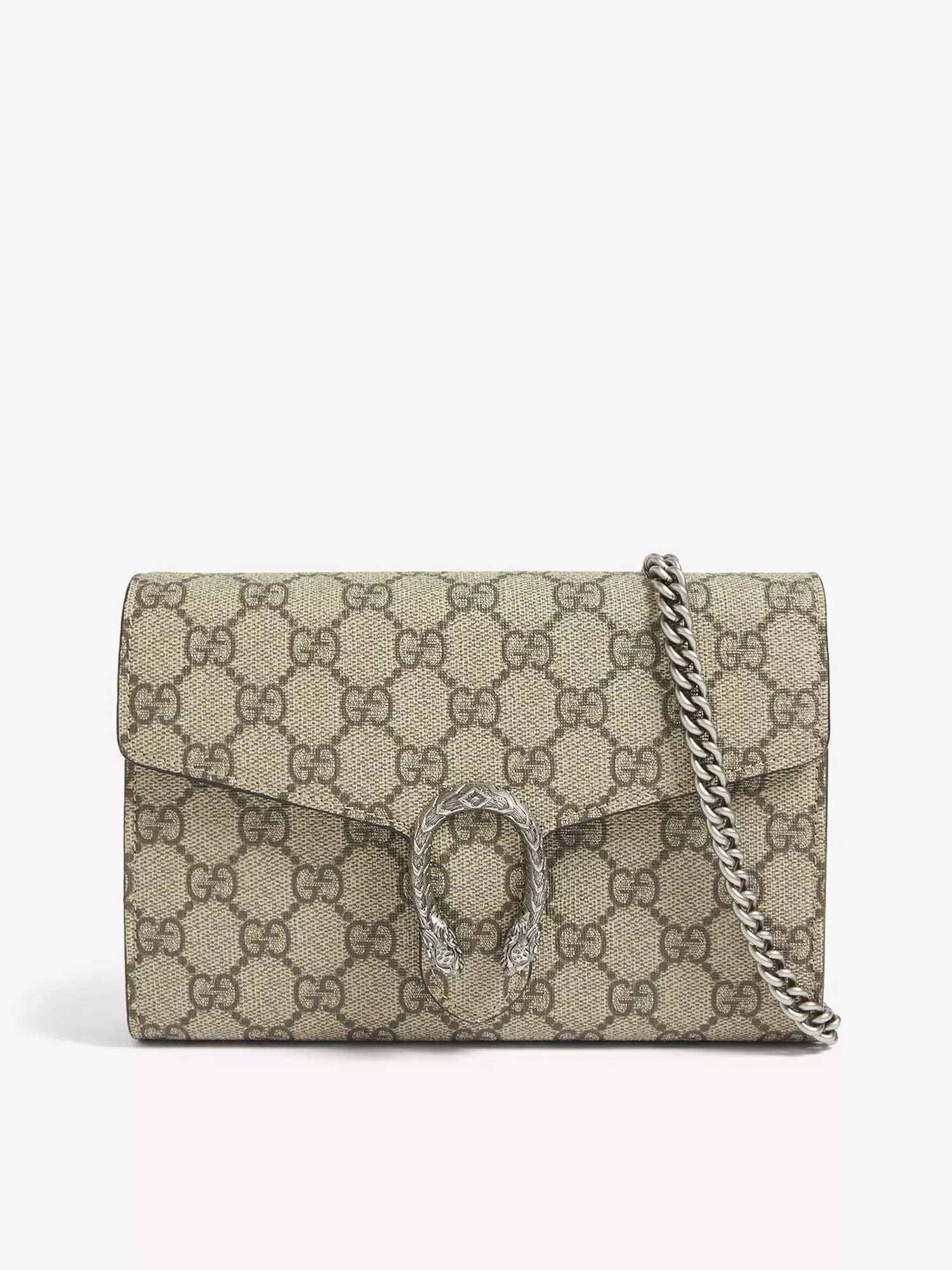 Gucci Women's GG Supreme Dionysus Canvas Wallet-on-chain Gucci