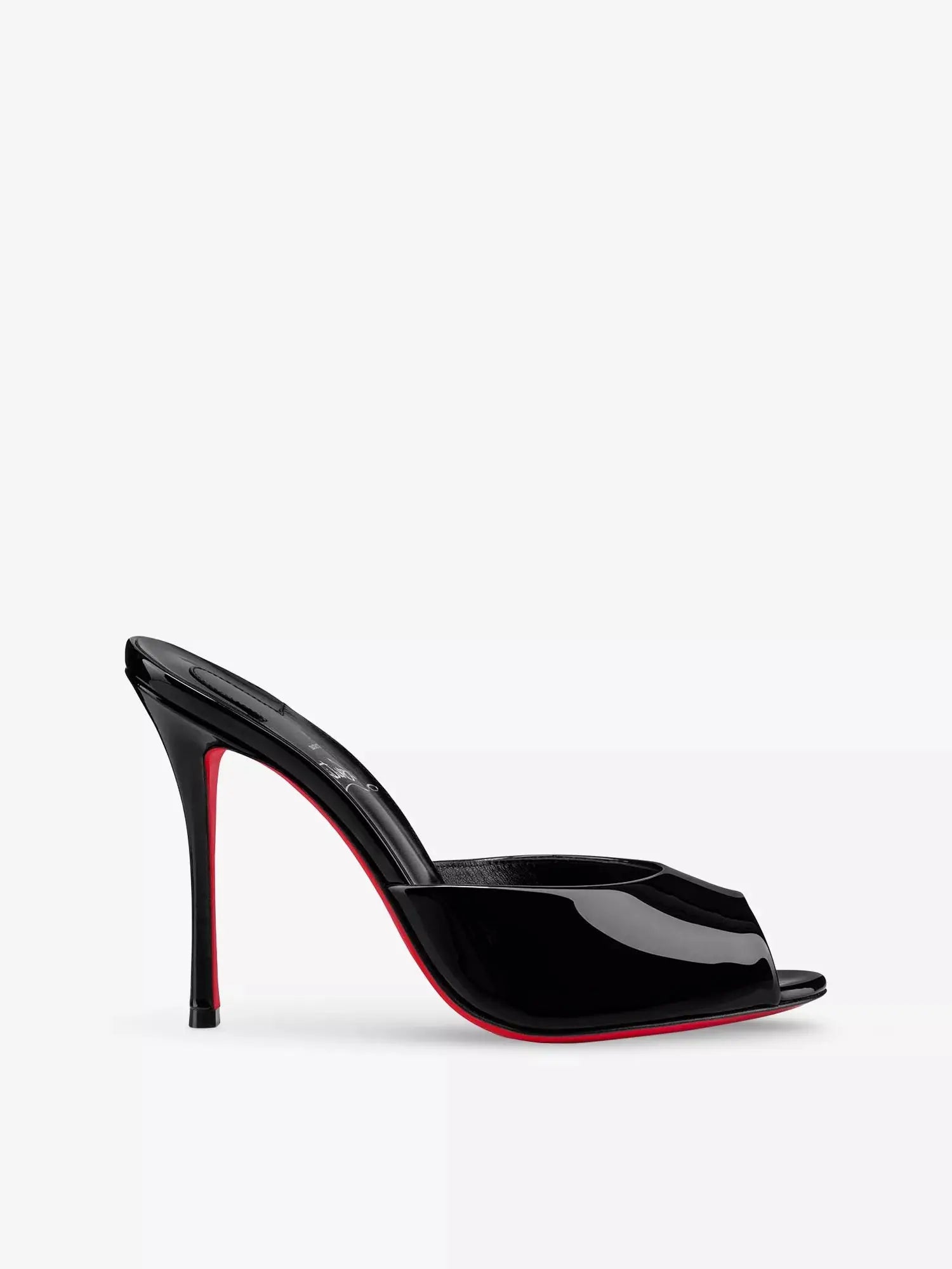 Christian Louboutin Women's Me Dolly 100 Patent Leather Heeled Mules Christian Louboutin