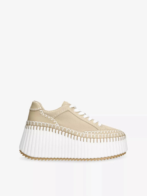 Chloe Women's Nama Runner Platform Woven Trainers Chloe