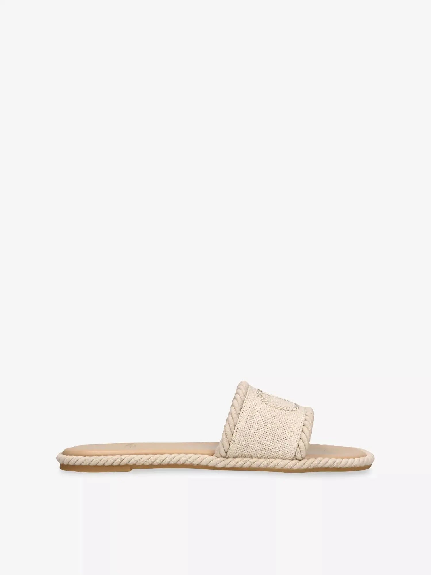 Valentino Garavani Women's VLogo Torchon Slide Canvas Sandals Valentino Garavani