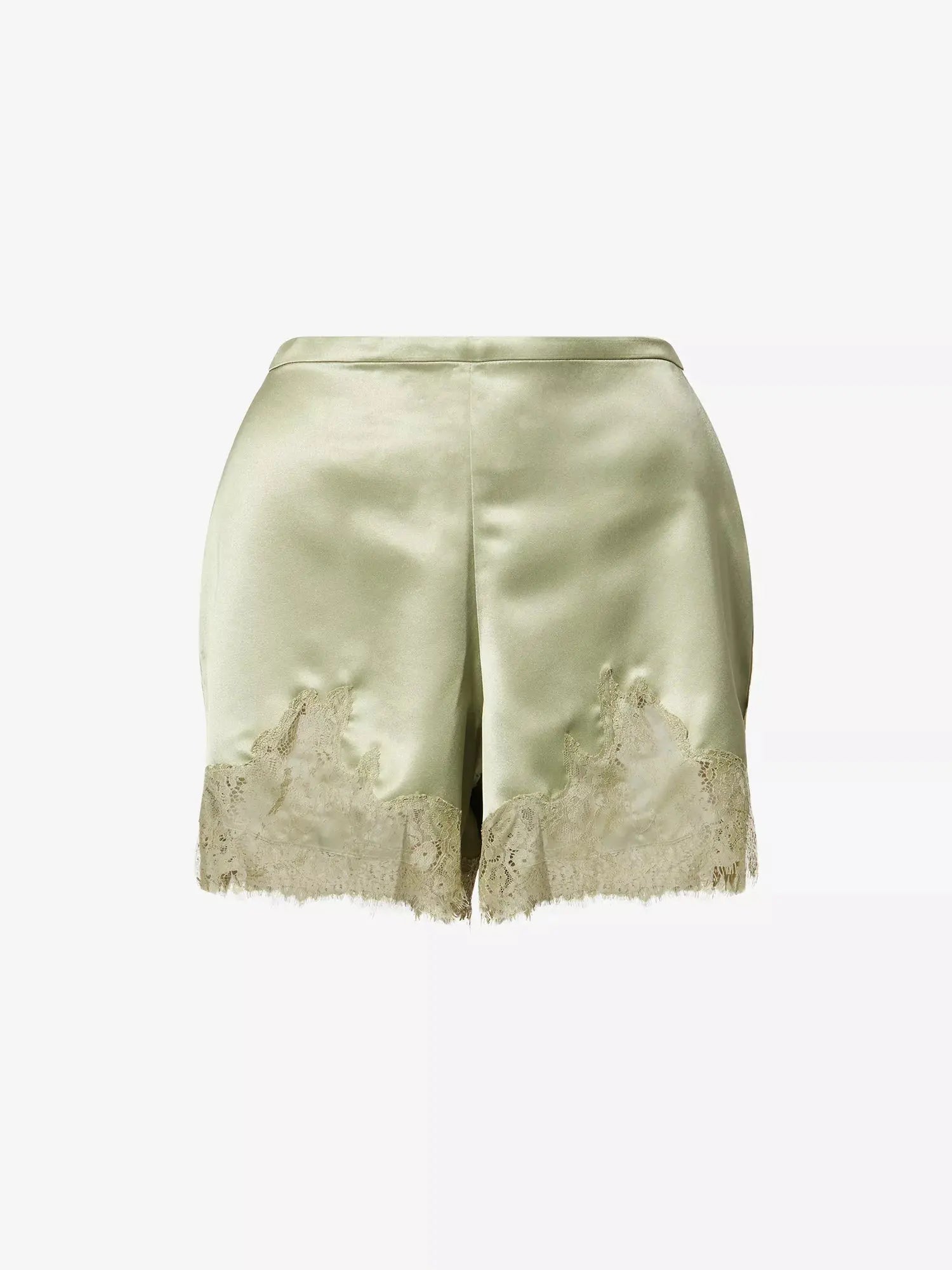 Reformation Women's Fern Floral-Lace Satin Shorts Reformation