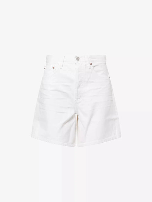 Agolde Women's Dame Wide-Leg Denim Shorts Agolde
