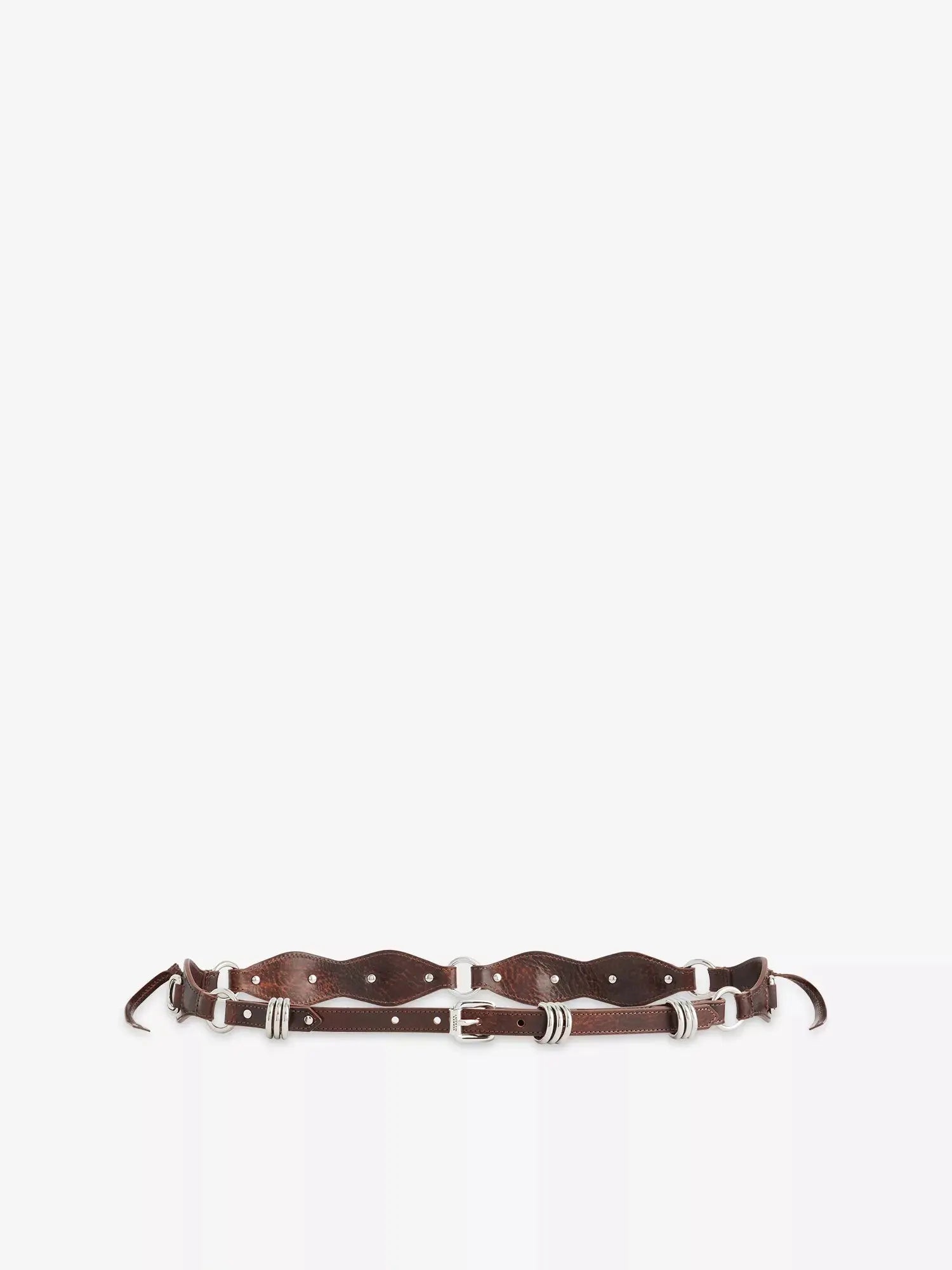 Isabel Marant Women's Bolton Ring-Embellished Leather Belt Isabel Marant