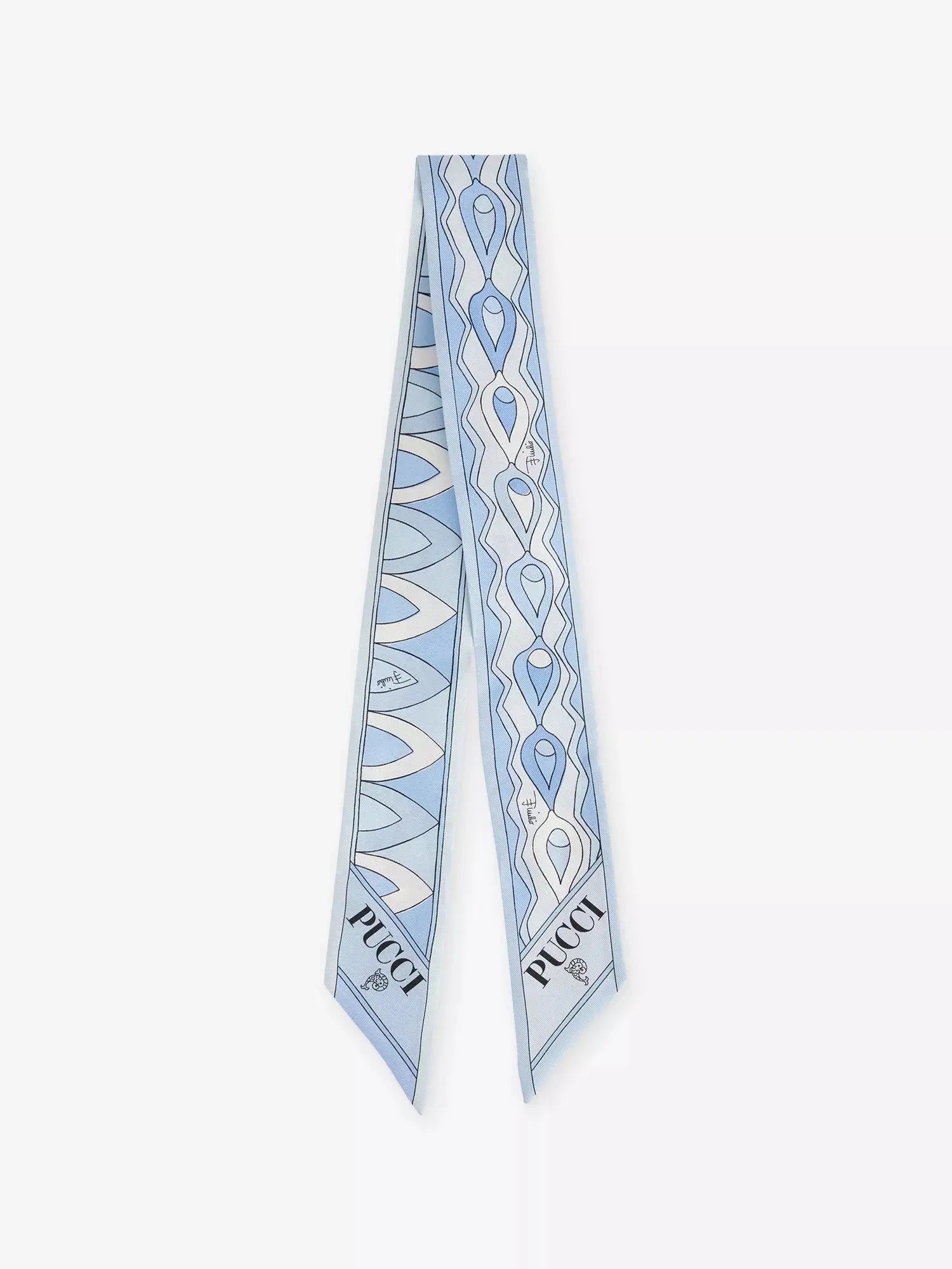 Pucci Women's Branded Abstract-Print Silk Scarf 120cm Pucci
