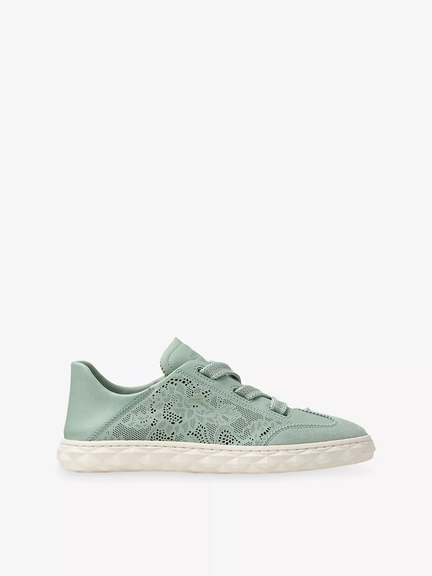 Jimmy Choo Women's Diamond Light Flex Perforated Leather Trainers Jimmy Choo