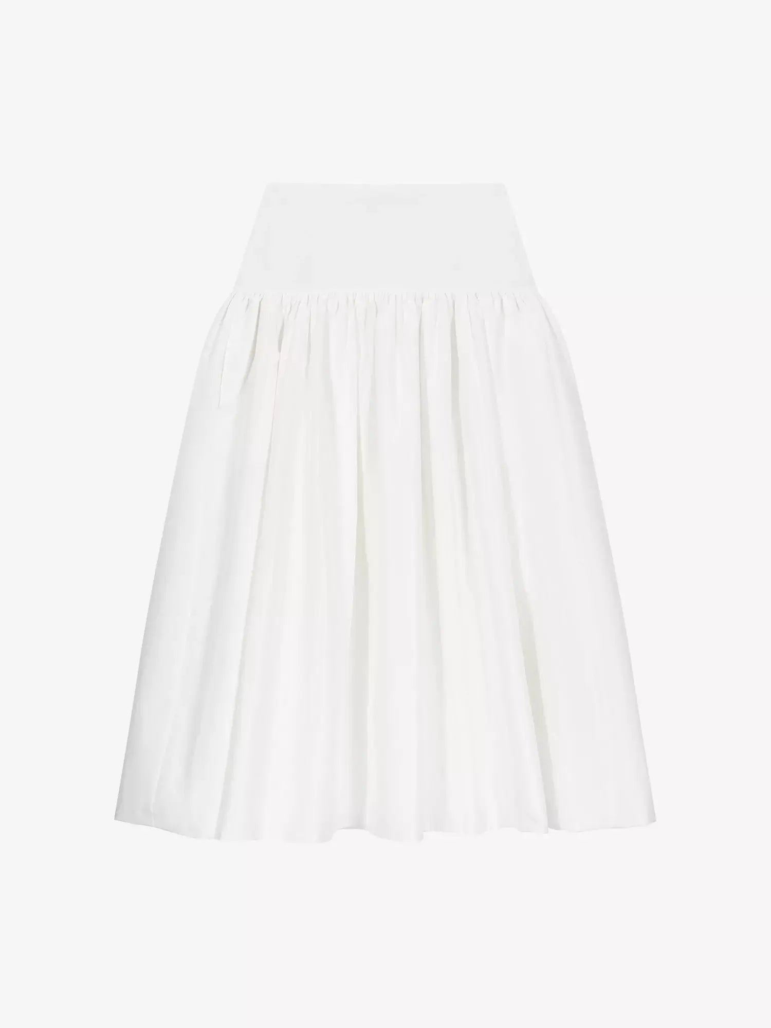 Maje Women's Flared High-Rise Taffeta Midi Skirt Maje