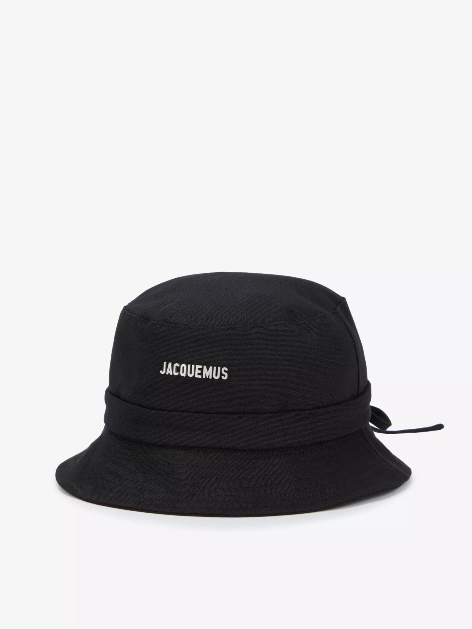 Jacquemus Men's Le Bob Gadjo metallic-plaque cotton bucket hat Jacquemus
