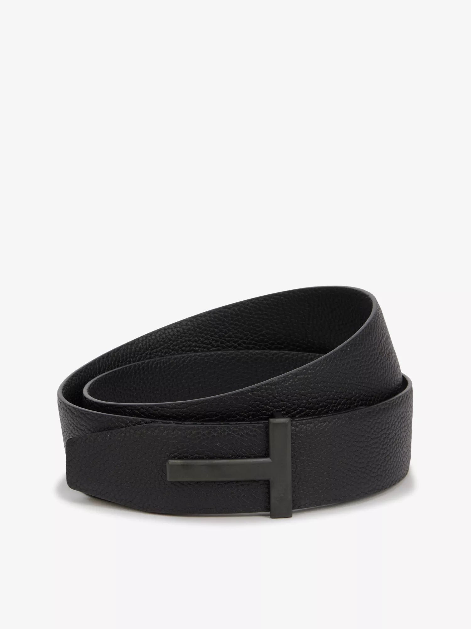 Tom Ford Men's Reversible brand-plaque leather belt Tom Ford