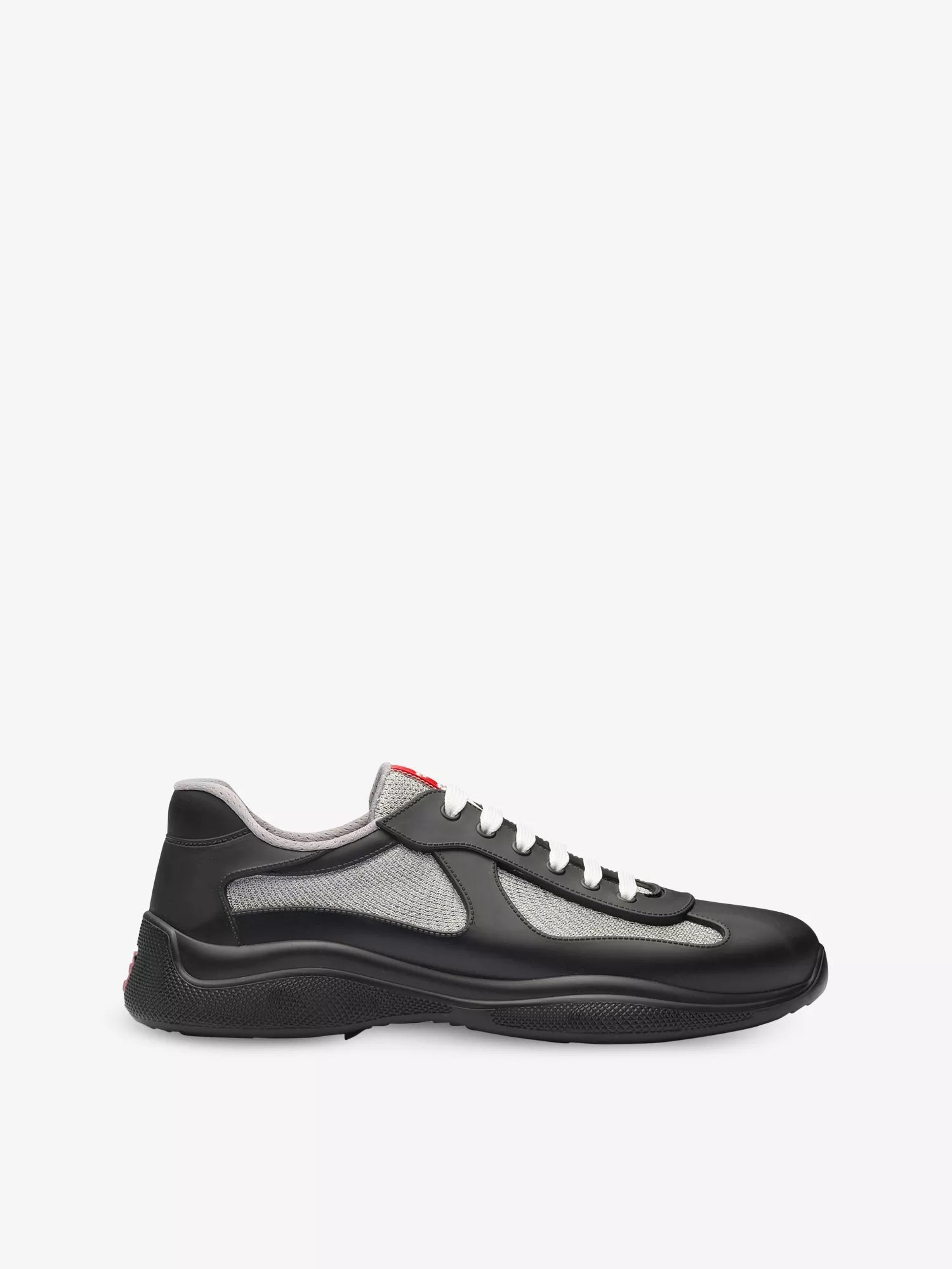 Prada Men's America’s Cup Original leather and mesh trainers Prada