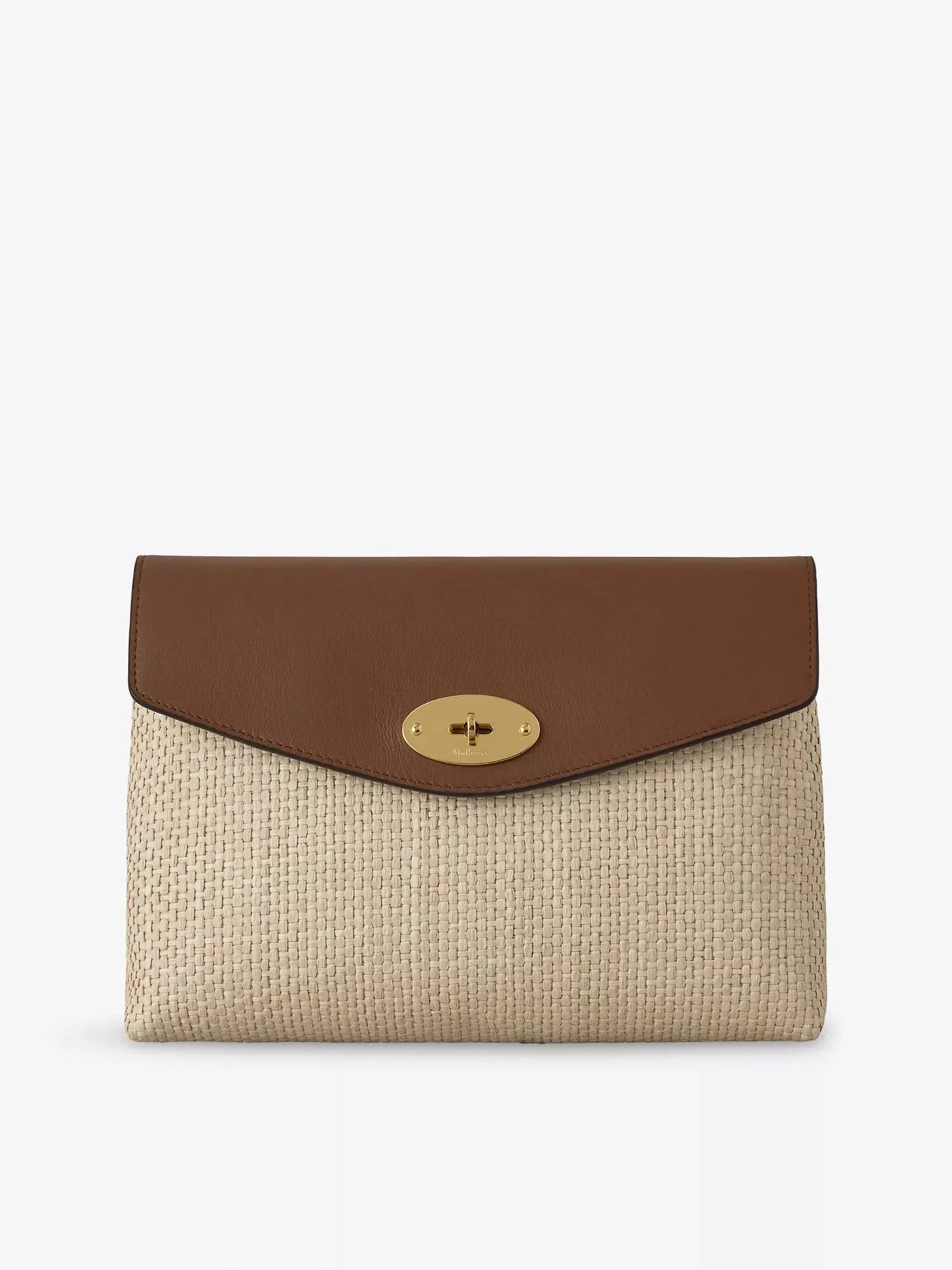 Mulberry Women's Darley Large Raffia and Leather Pouch Mulberry
