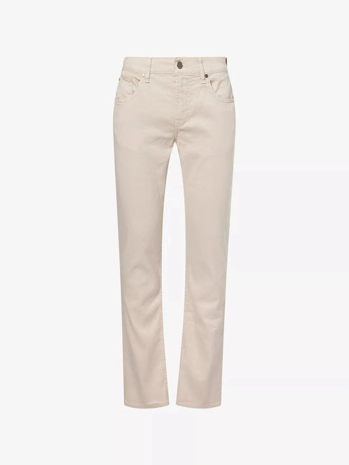 7 For All Mankind Men's Straight-Leg Linen And Cotton Denim Jeans 7 For All Mankind
