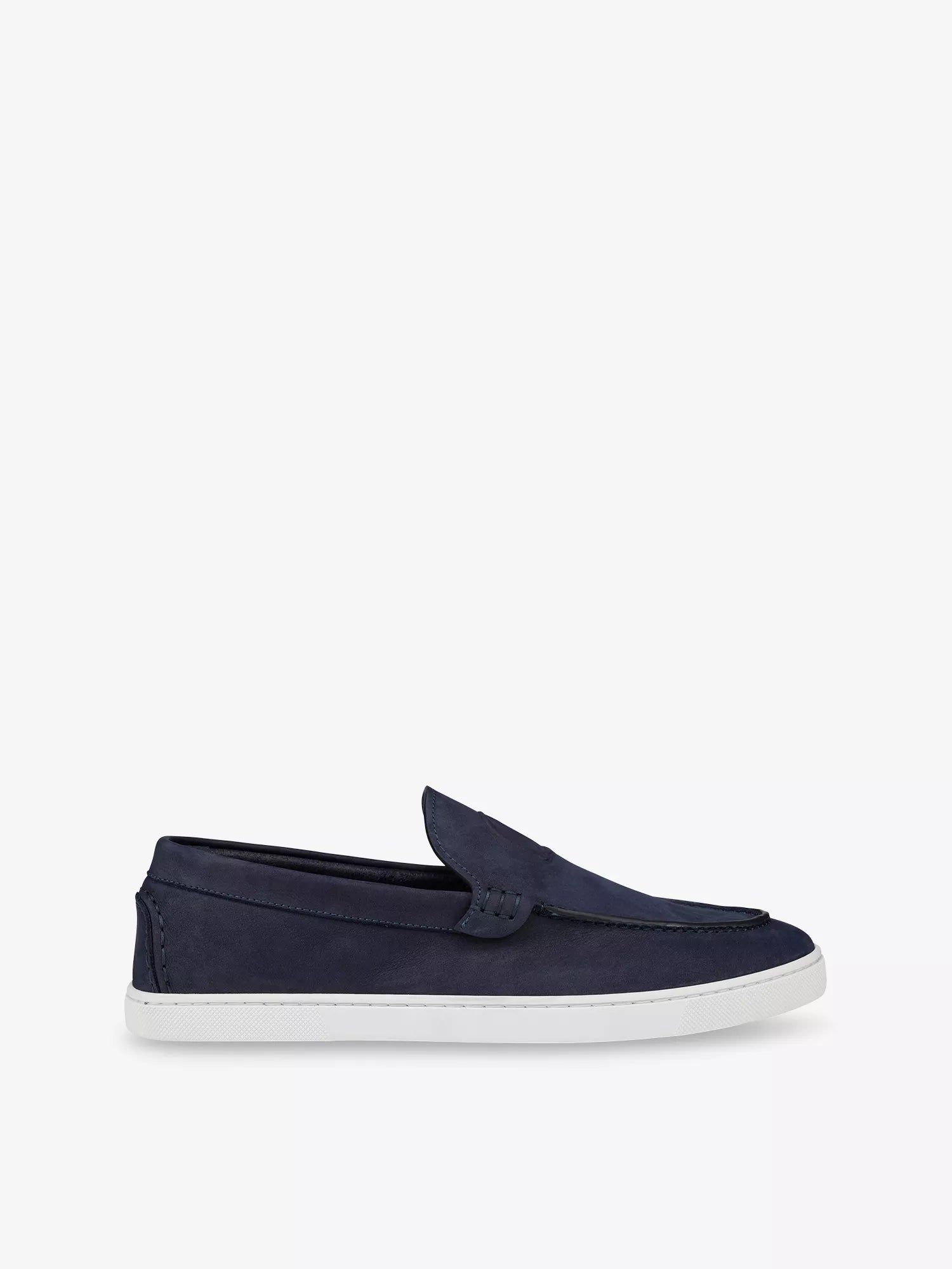 Christian Louboutin Men's Moonboat Suede Loafers Christian Louboutin