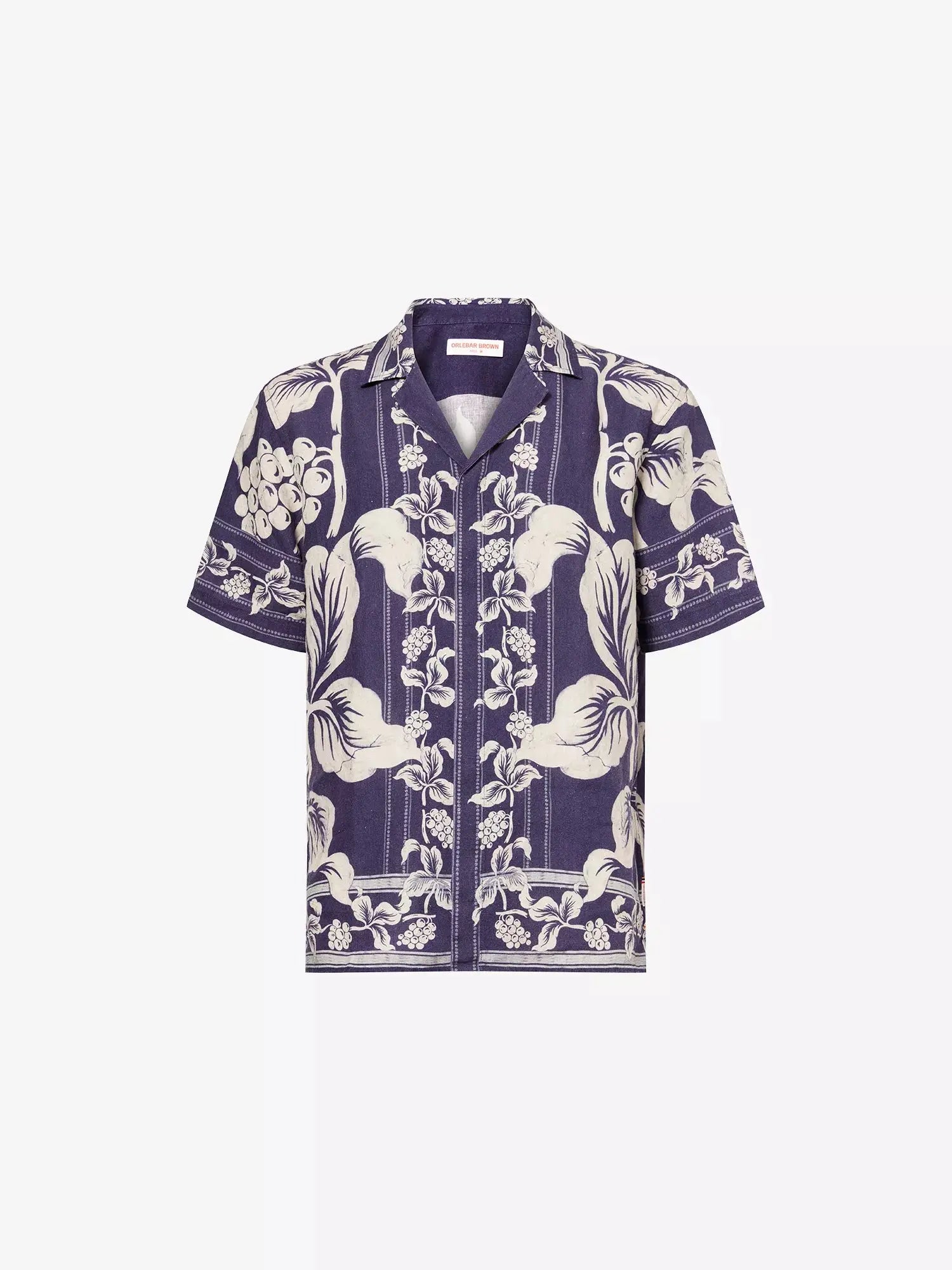 Orlebar Brown Men's Maitan Short-Sleeves Linen Shirt Orlebar Brown