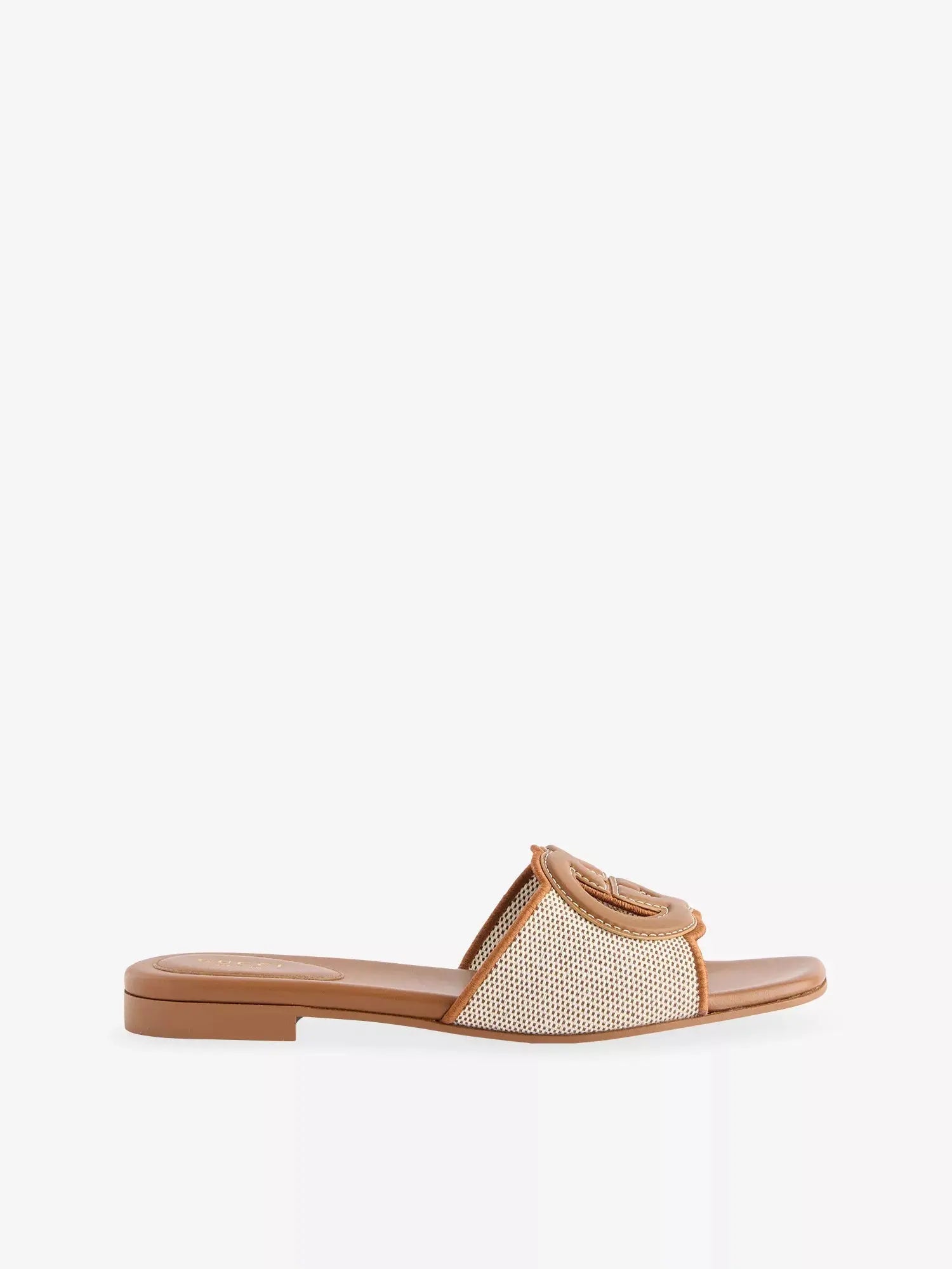 Gucci Women's Blondie Canvas Flat Sandals Gucci