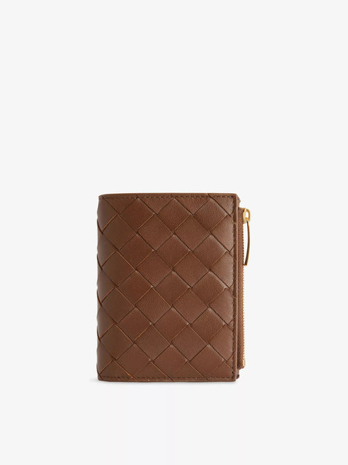 Bottega Veneta Men's Intrecciato Small Bi-Fold Leather Wallet Bottega Veneta