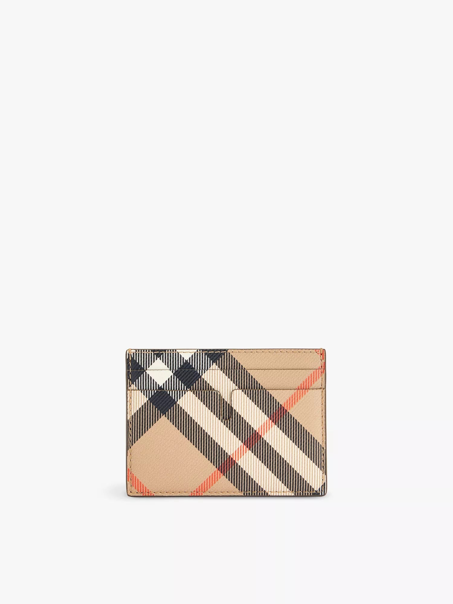 Burberry Men's Sandon check-print coated-canvas card holder Burberry