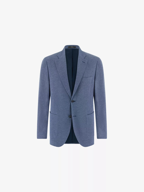 Boggi Milano Men's Pinpoint Single-Breasted Cotton-Blend Blazer Boggi Milano