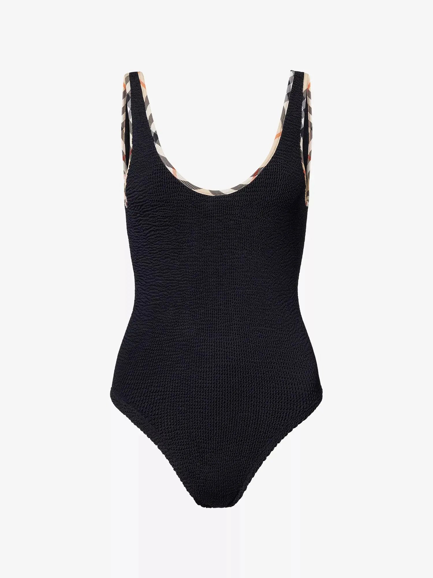 Hunza G Women's Burberry x Hunza G Faye Check-Trim Swimsuit and Scrunchie Set Hunza G