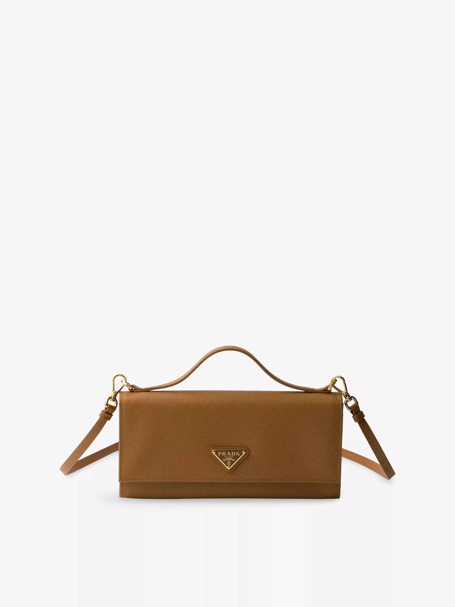 Prada Women's Saffiano Shoulder-Strap Leather Wallet Prada