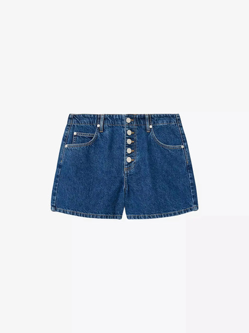 AllSaints Women's Tay Button-Up Denim Shorts Allsaints