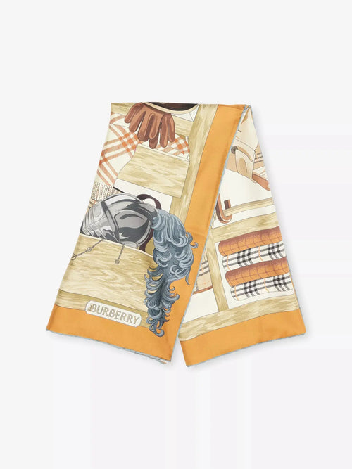 Burberry Women's Wardrobe Silk Square Scarf Burberry