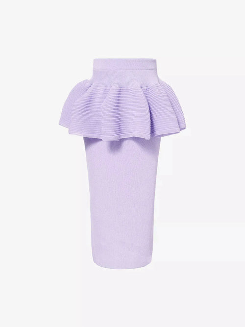 CFCL Women's Pot Layered Knitted Midi Skirt CFCL