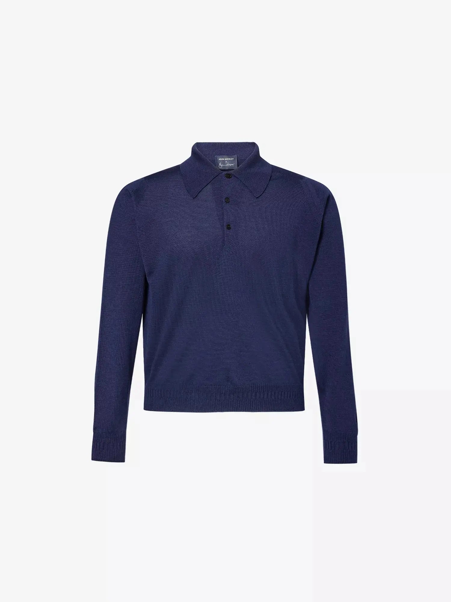 John Smedley x Bill Nighy Men's Cashmere and Silk-Blend Polo T-Shirt John Smedley