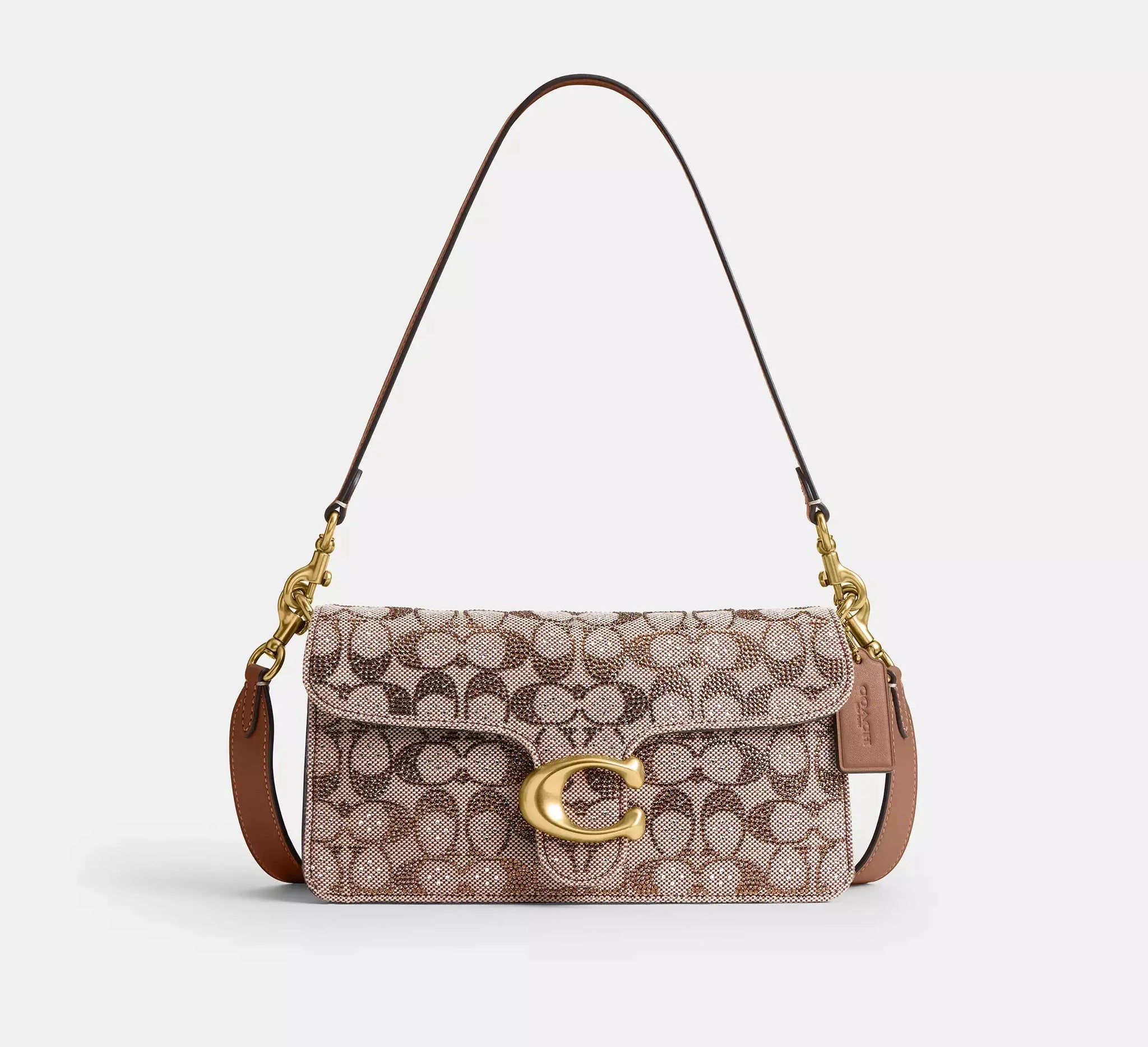 Coach Women's Tabby Shoulder Bag 26 In Crystal Signature Jacquard Coach