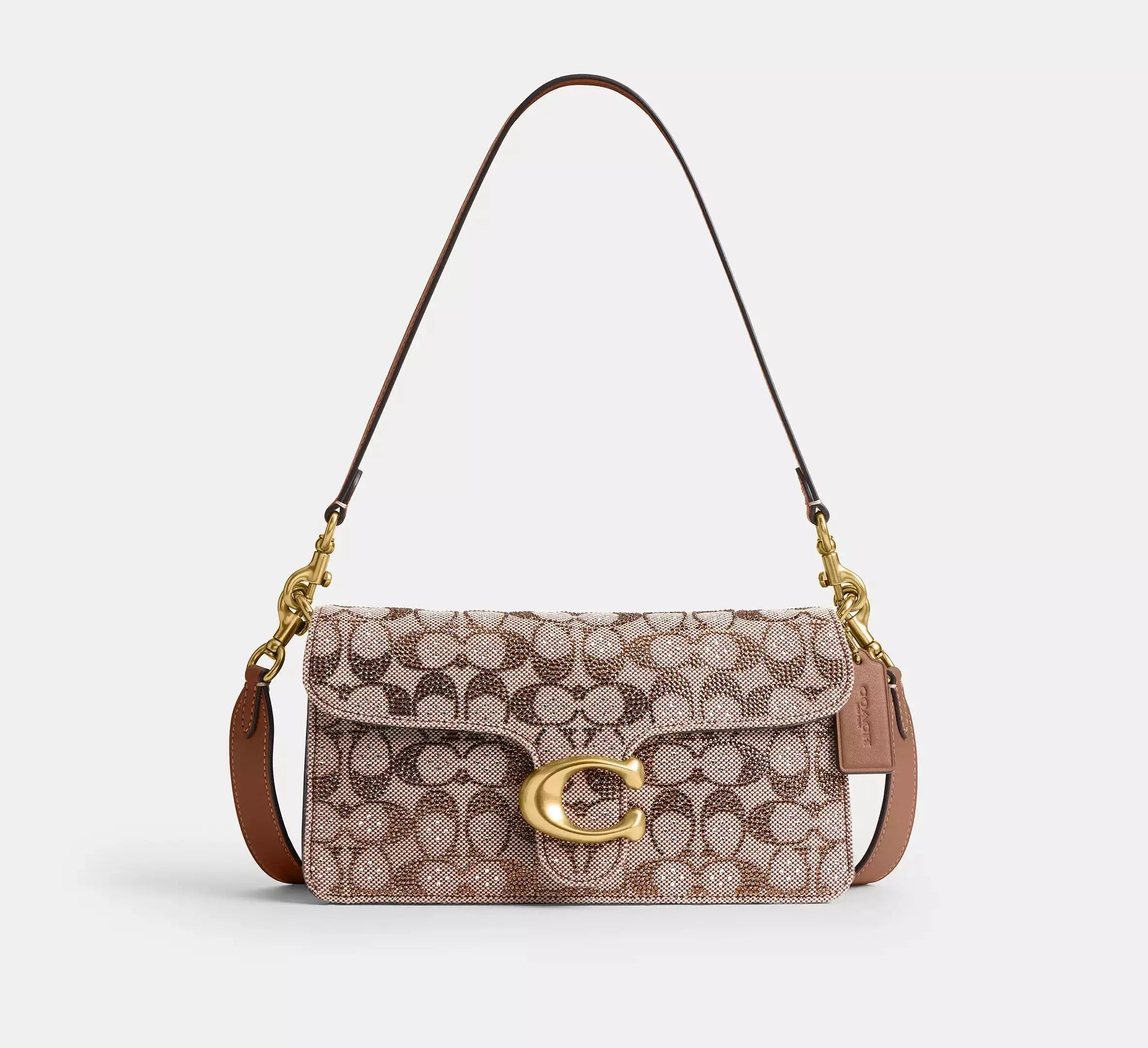Coach Women's Tabby Shoulder Bag 26 In Crystal Signature Jacquard Coach
