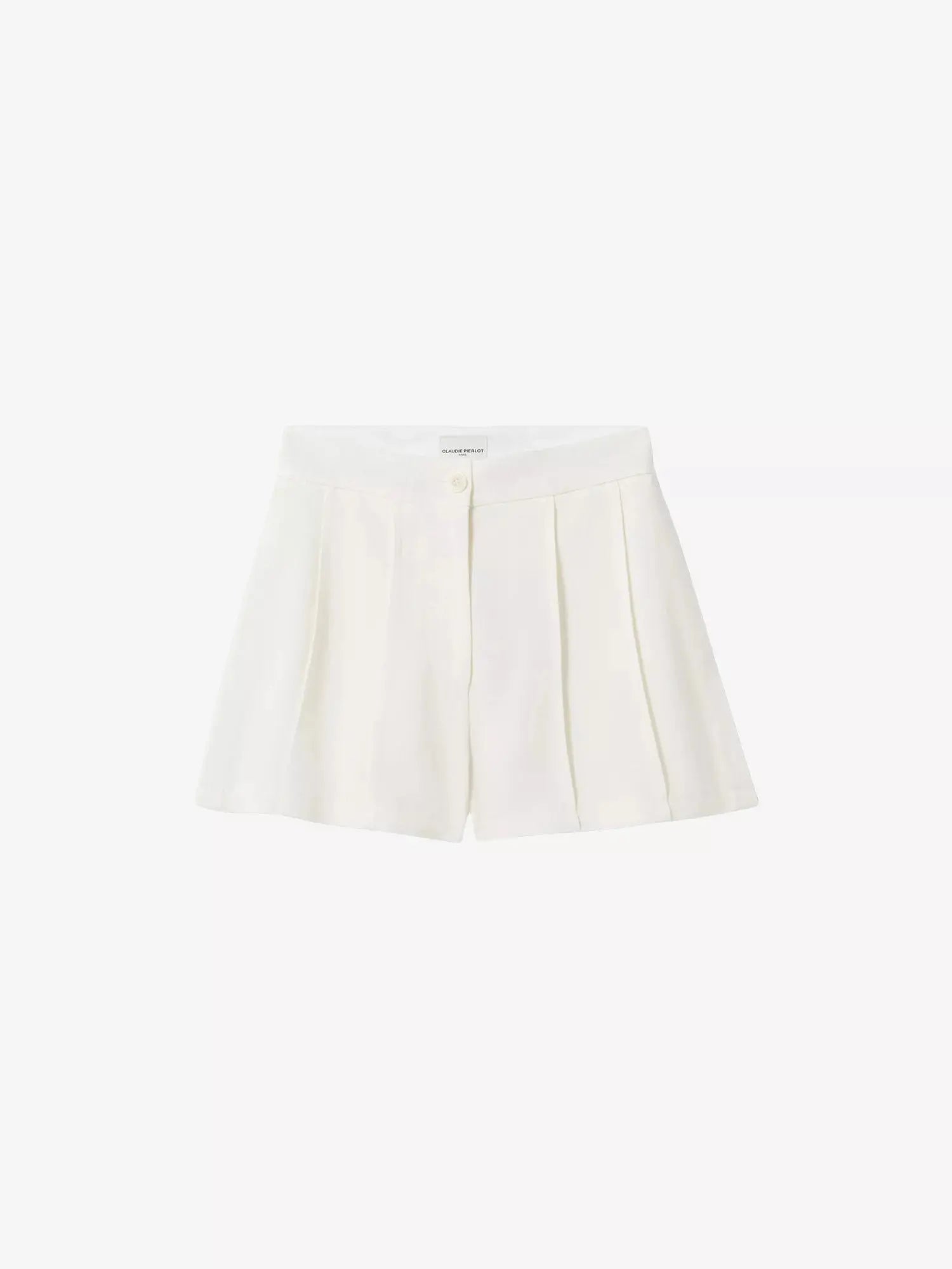 Claudie Pierlot Women's Pleated Side-Pocket Lyocell-Blend Shorts Claudie Pierlot