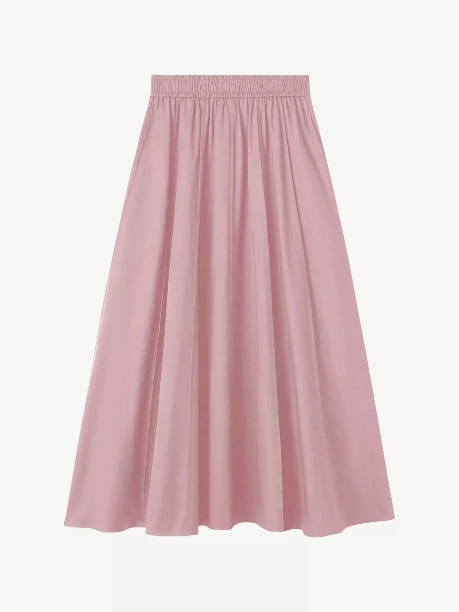 Joseph Women's Manar Elasticated-Waist Cotton-Sateen Midi Skirt Joseph