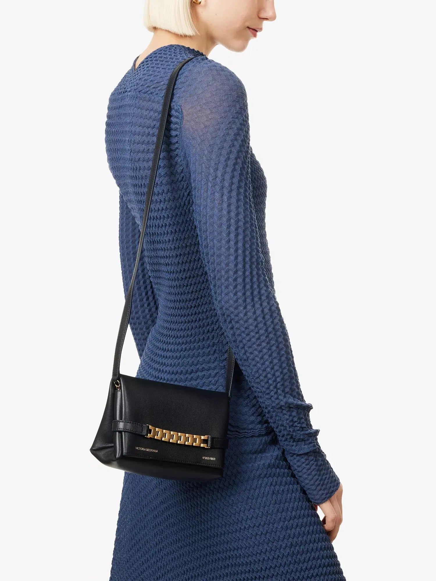 Victoria Beckham Women's Chain Mini Pouch Leather Bag Victoria Beckham