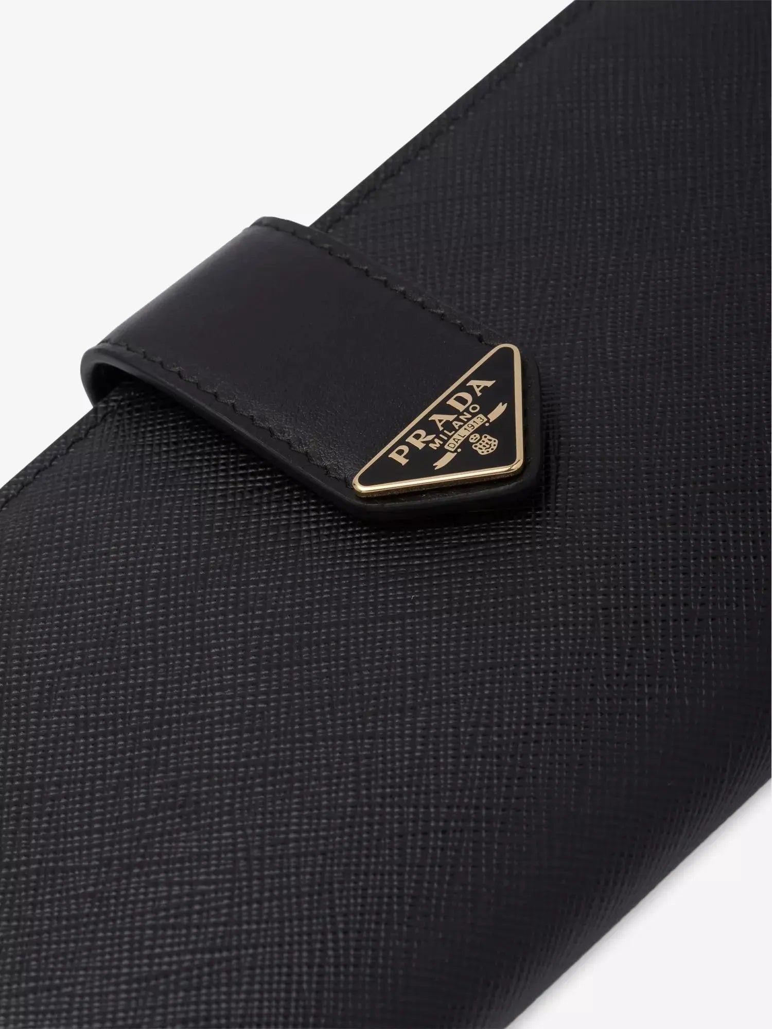 Prada Women's Large Saffiano and Smooth Leather Wallet Prada