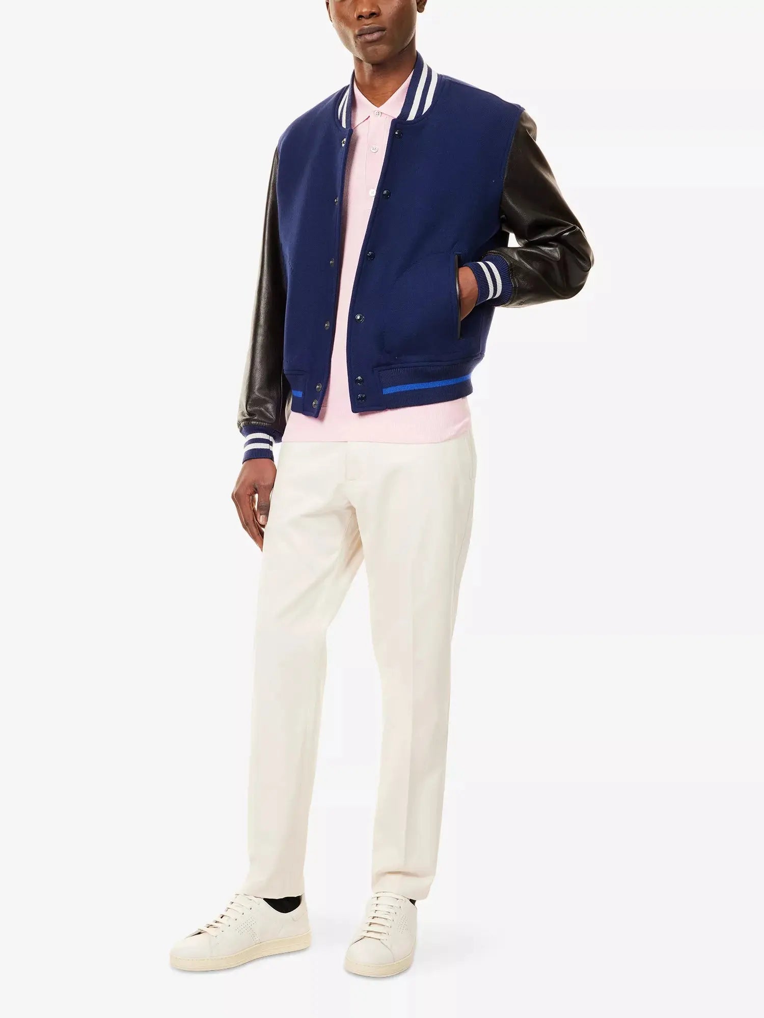 Tom Ford Men's Brush Tapered-Leg Cotton Chino Trousers Tom Ford