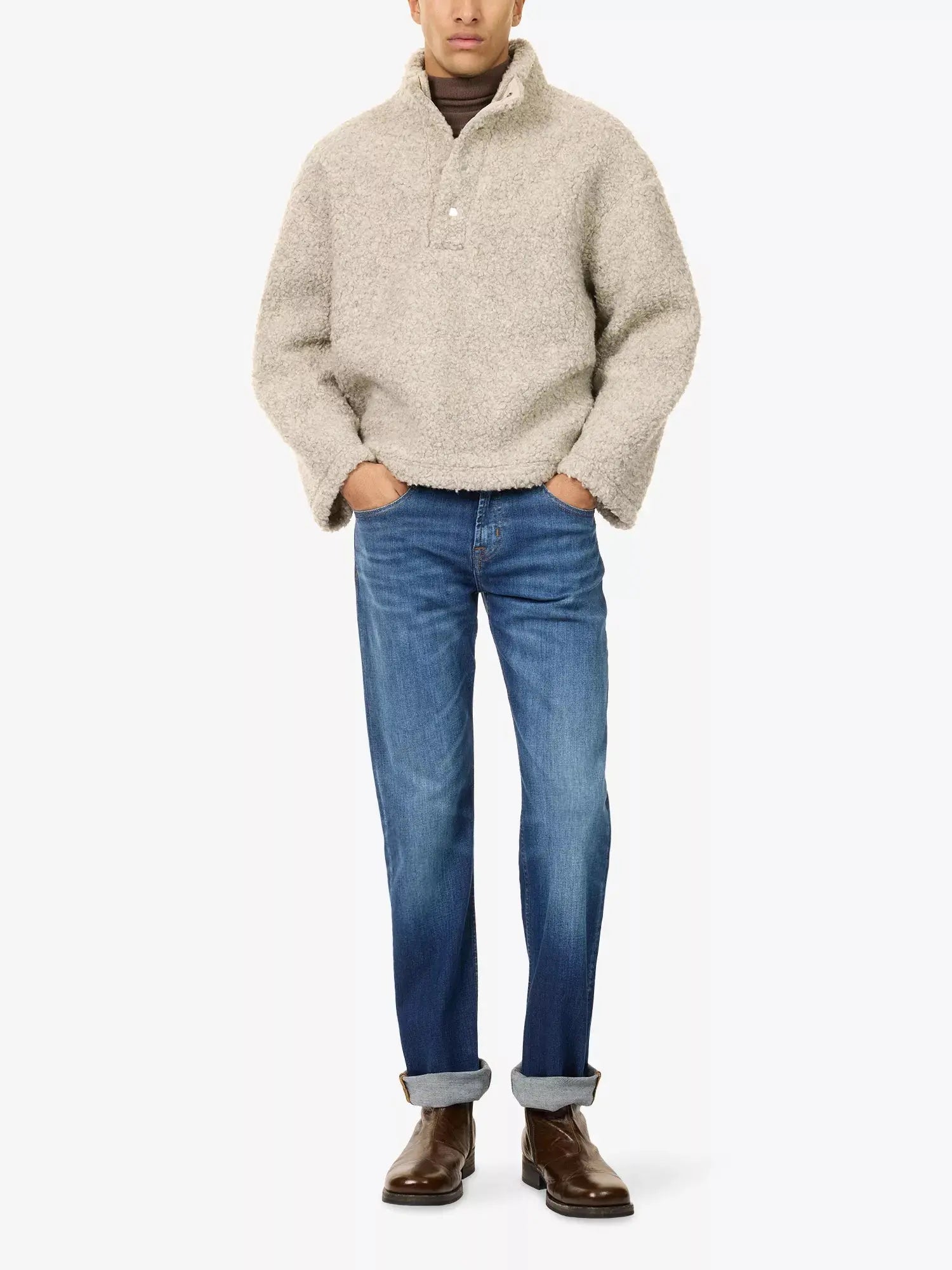7 For All Mankind Men's Standard Straight-Leg Stretch-Denim Jeans 7 For All Mankind