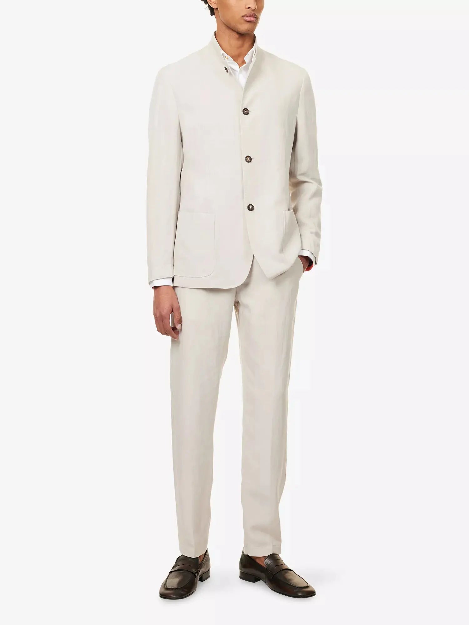 Eleventy Men's Slim-Leg Jogger Linen-Blend Trousers Eleventy