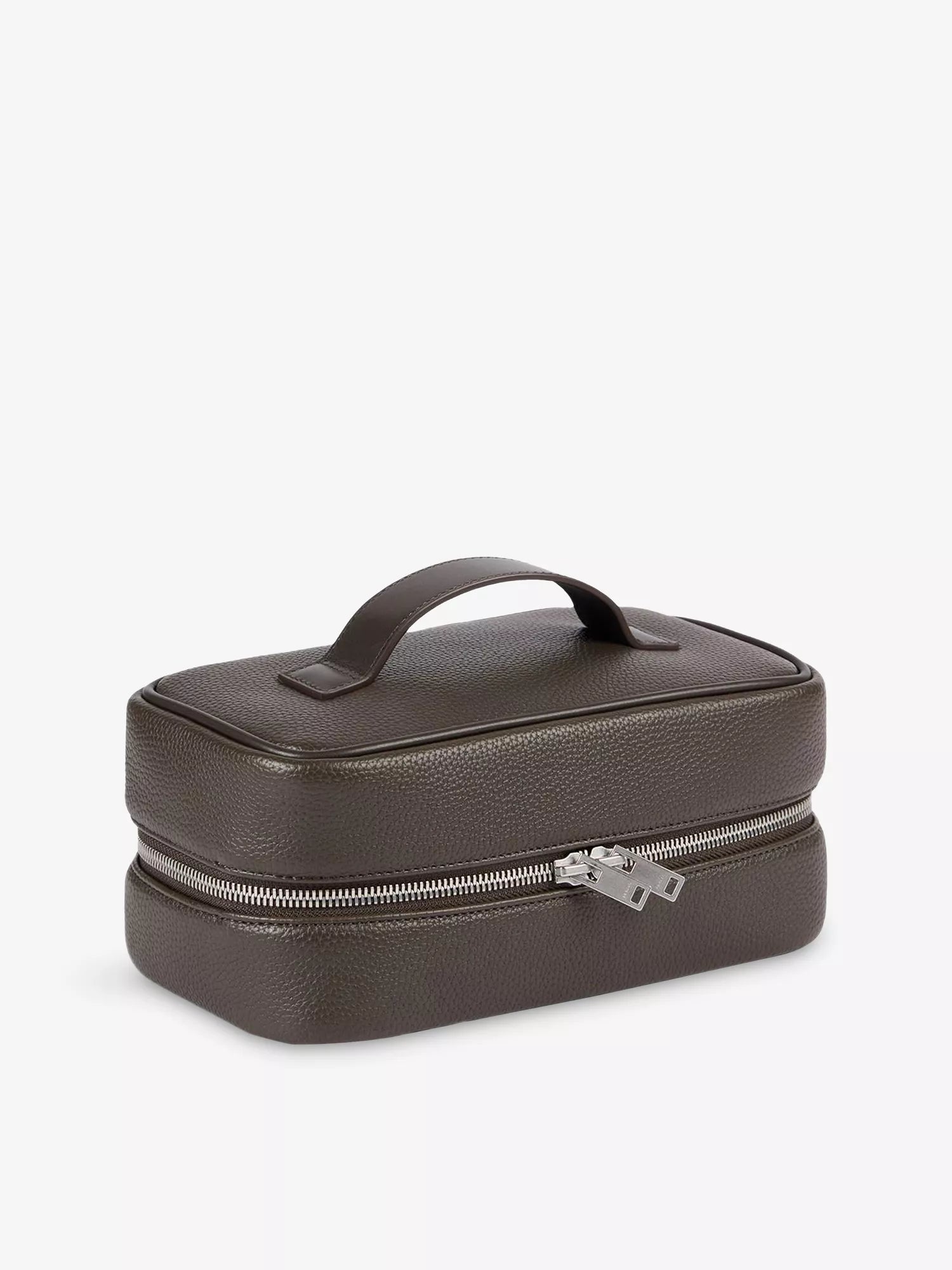 Sandro Men's Top handle grained faux-leather wash bag Sandro