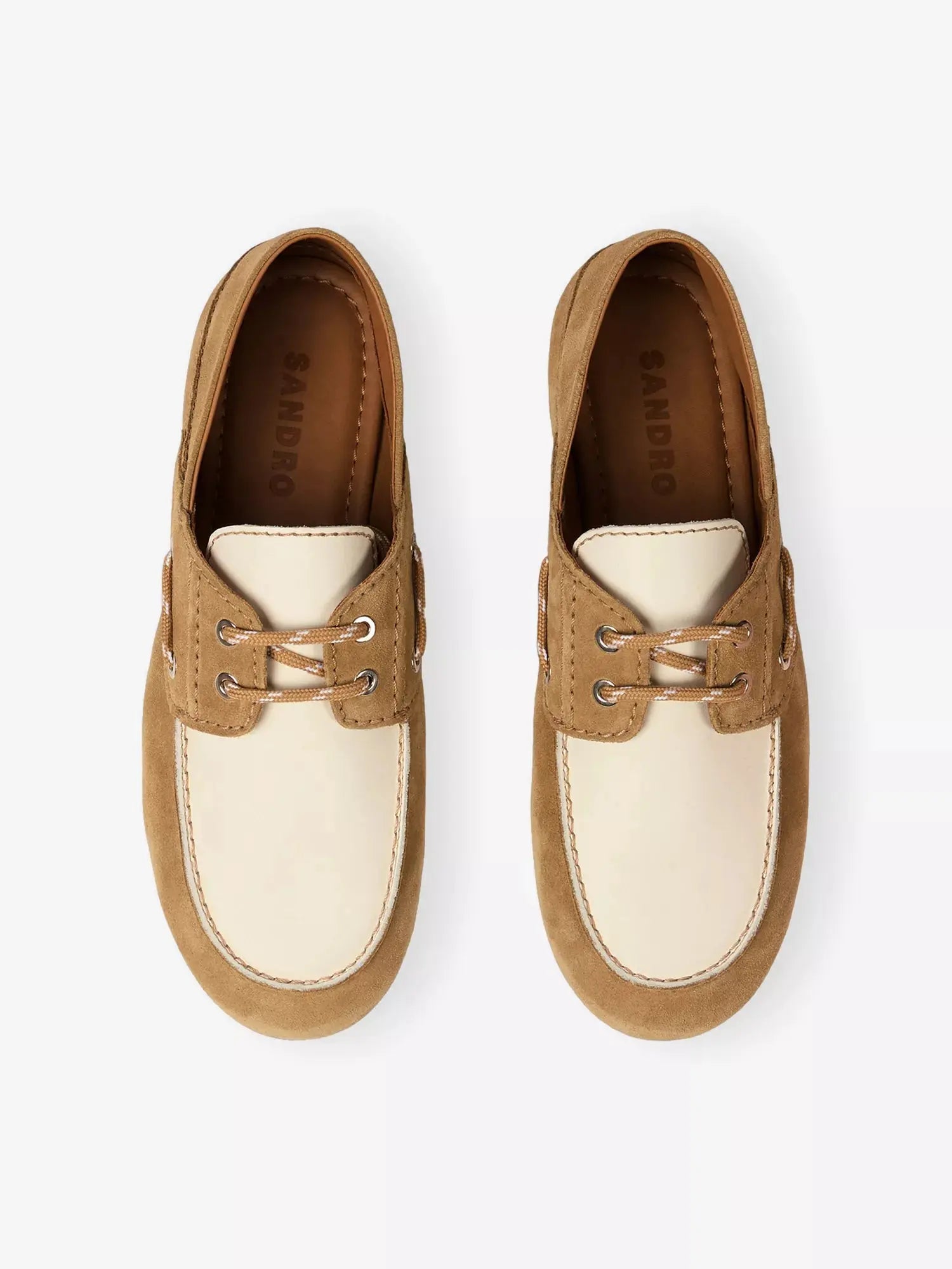 Sandro Women's Lace-Up Suede Boat Shoes Sandro