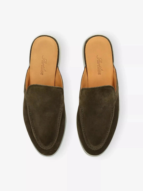 Aurelien Women's Yacht Suede Slippers Aurelien