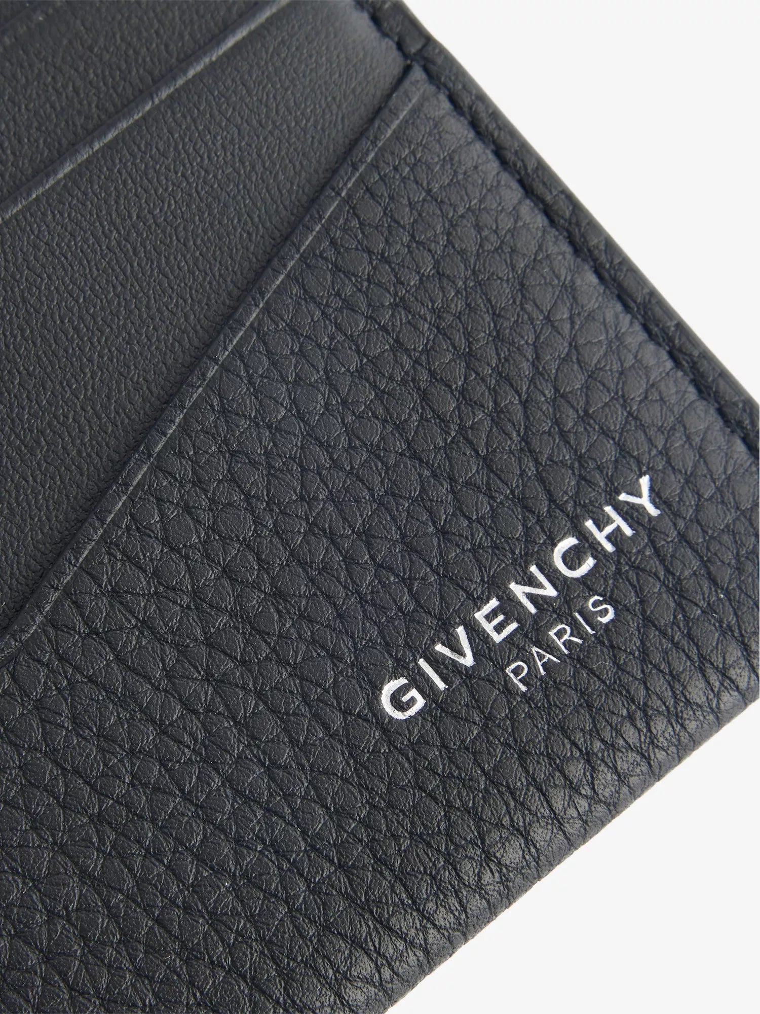 Givenchy Men's Foiled-Branding Leather Cardholder Givenchy