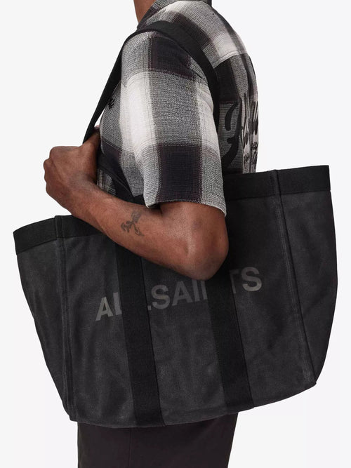 AllSaints Men's Layo Washed Cotton-Canvas Tote Bag Allsaints