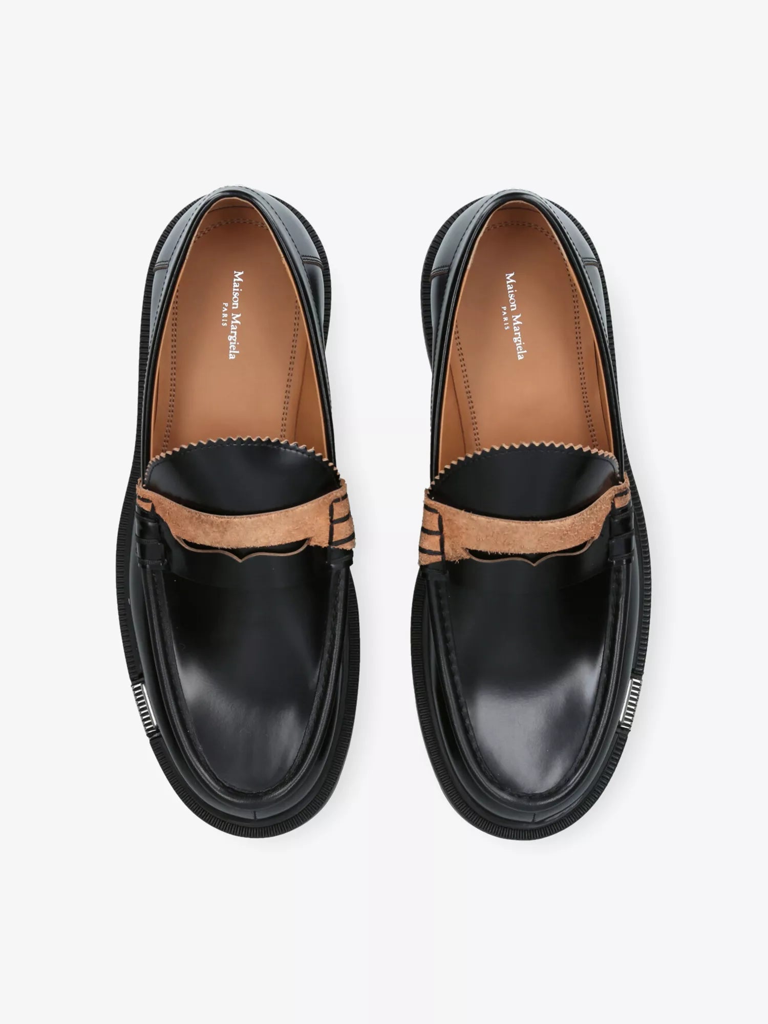 Maison Margiela Men's Décortiqué Leather Loafers Maison Margiela